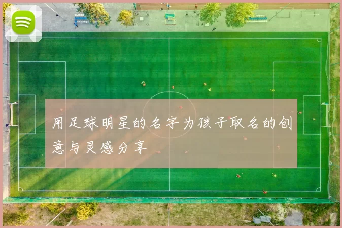 用足球明星的名字为孩子取名的创意与灵感分享